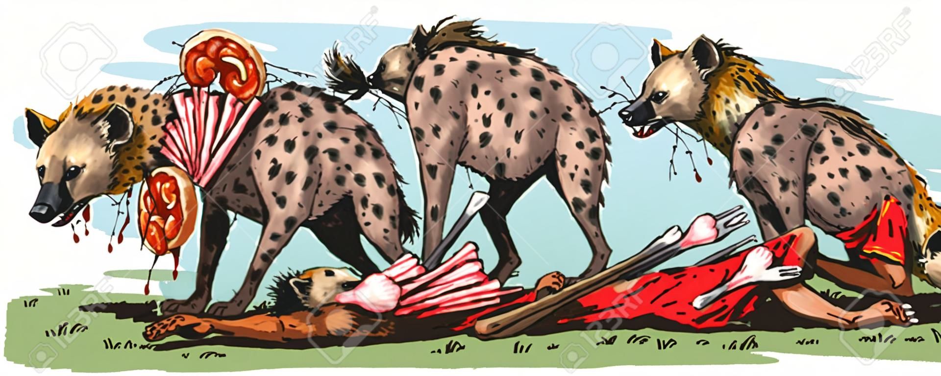 comer hienas