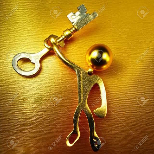 Holding The Golden Key
