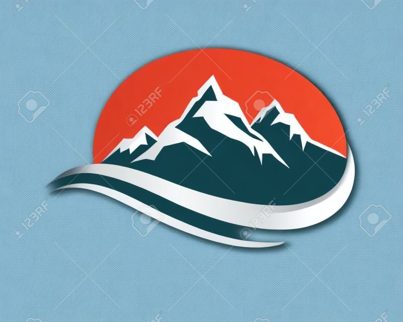 Logo Montaña Business vector plantilla