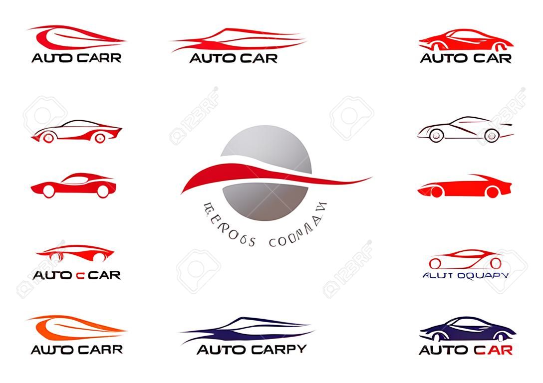 Auto samochód szablon logo
