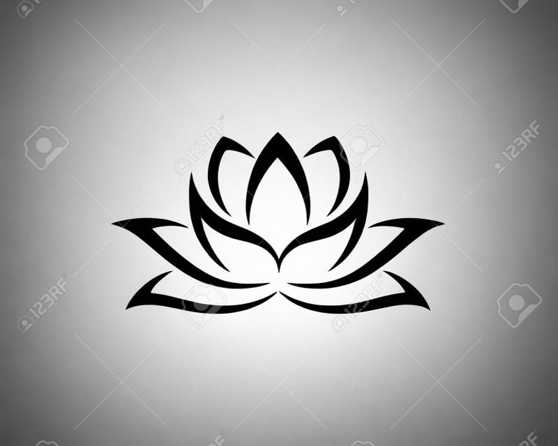 Schönheit Lotus Logo-Vorlage