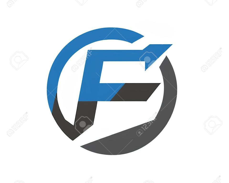 F Letter Logo Profesjonalny szablon logo firmy