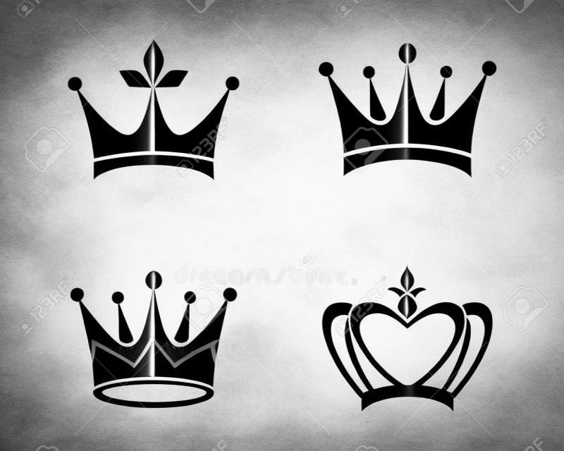 Crown Logo Template illustration vectorielle