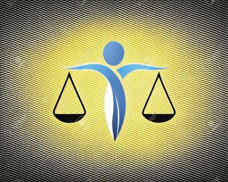 Anwalt Logo Vorlage Vektor Icon Illustration Design