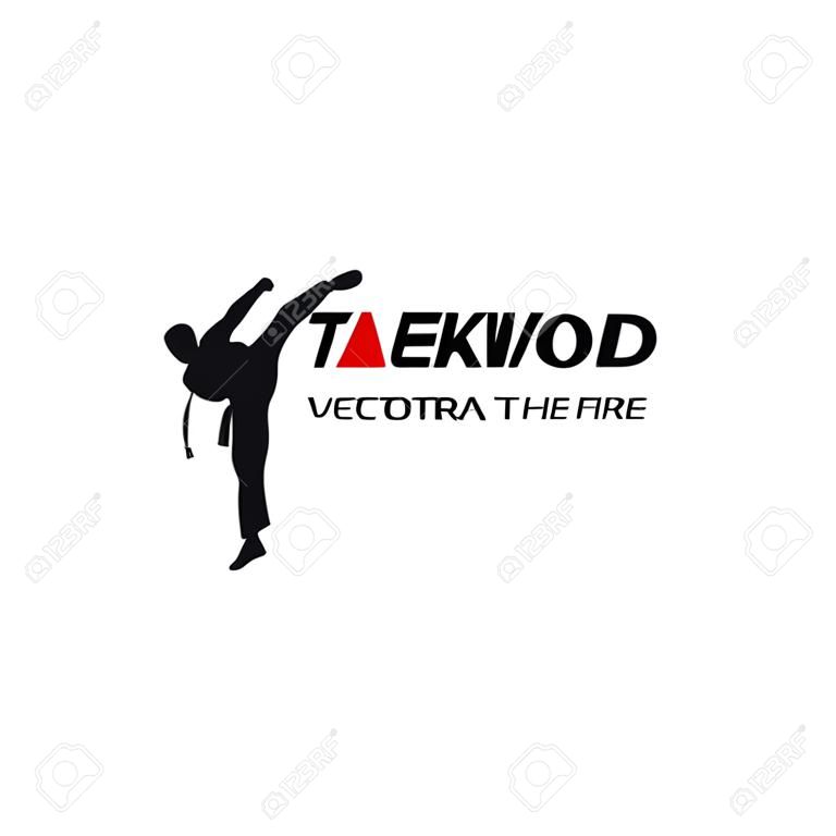 Taekwondo Vector icon design illustration Template
