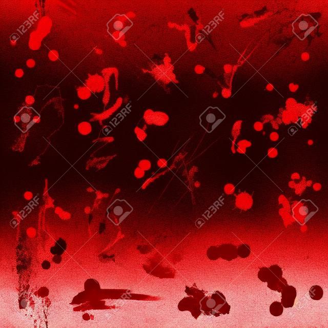 Sangue splat Splash seamless Pattern su sfondo trasparente