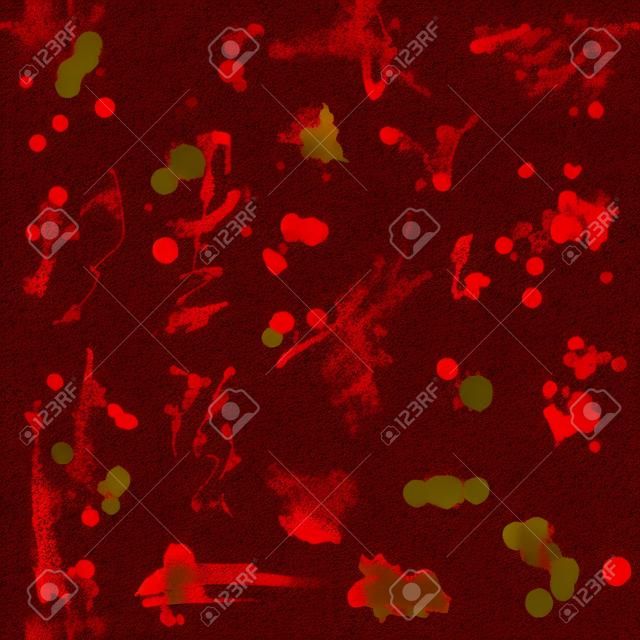 Sangue splat Splash seamless Pattern su sfondo trasparente