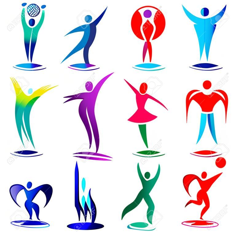 Sport games and competition icons illustration