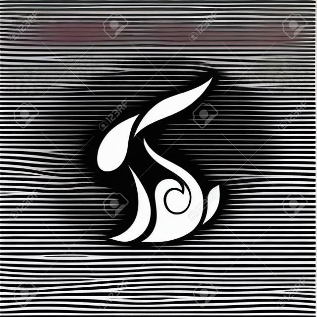 Nyúl logo vektor