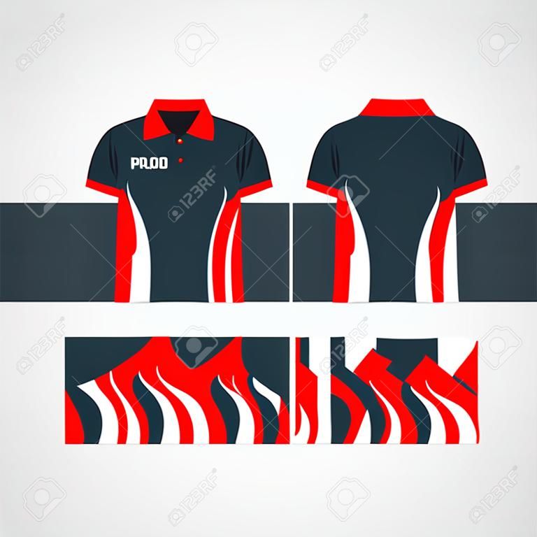 Color men polo shirts. Design template. Vector illustration