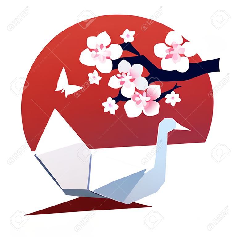 Composition Ronde Origami Sakura