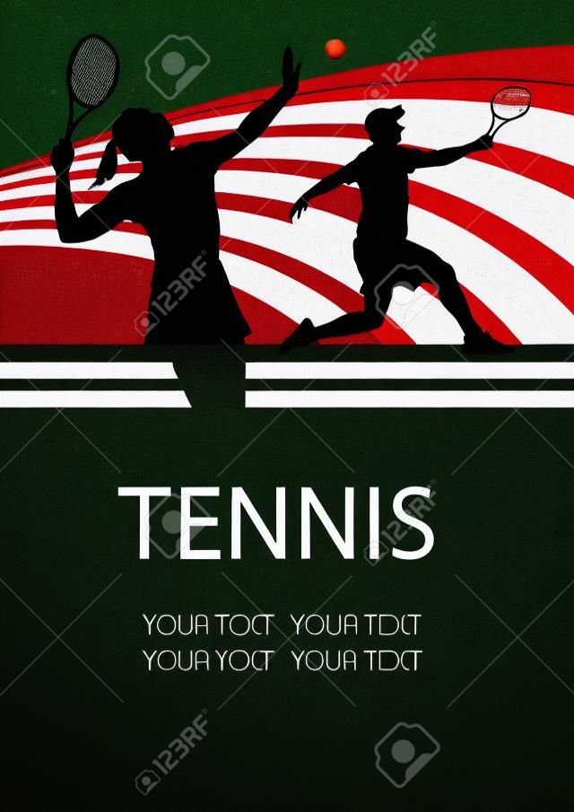 Tennissport Poster Hintergrund