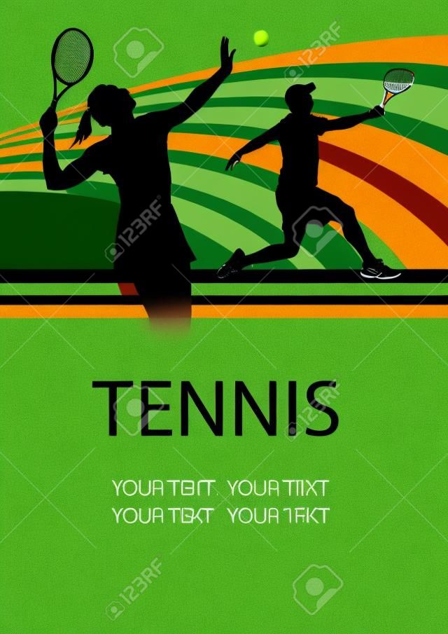 テニス スポーツ ポスターの背景