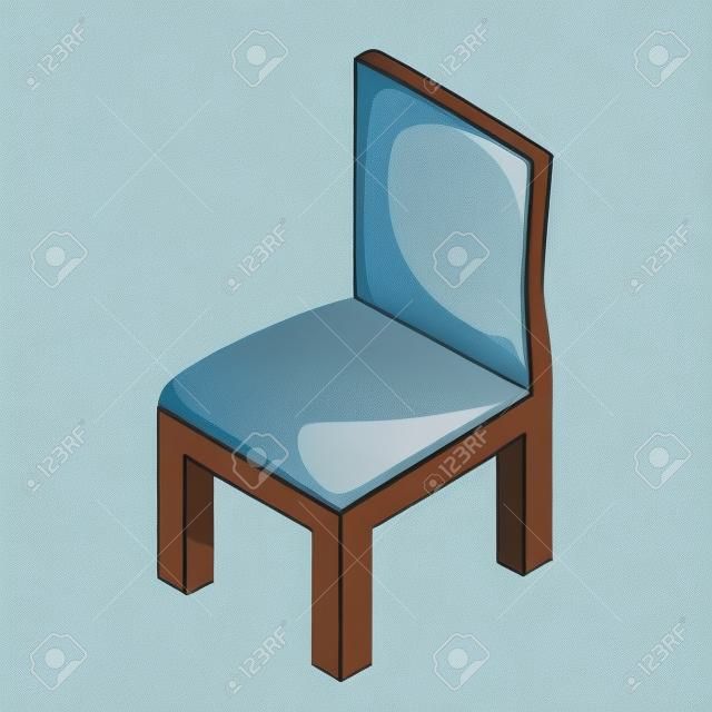 chair isolated illustration on white background