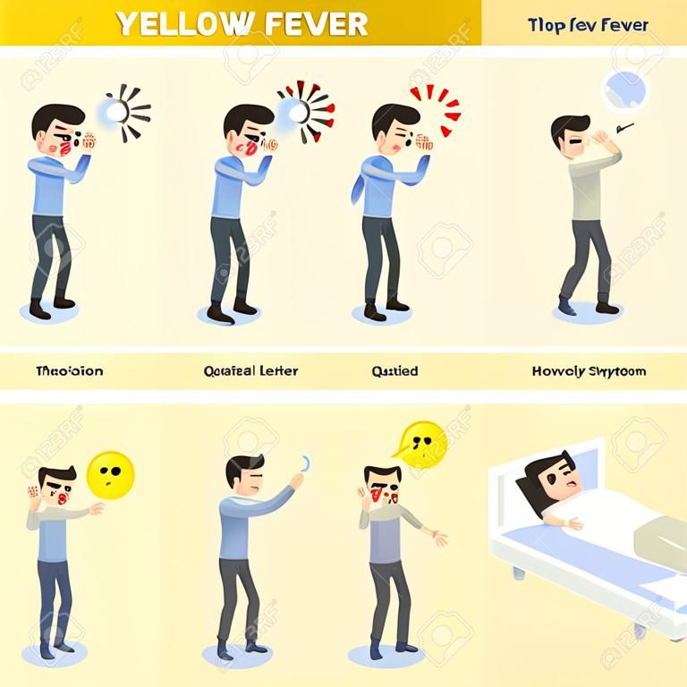 Los síntomas de la fiebre amarilla tres etapas