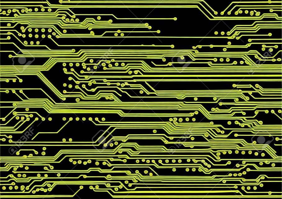 Seamless industrial background with circuit board