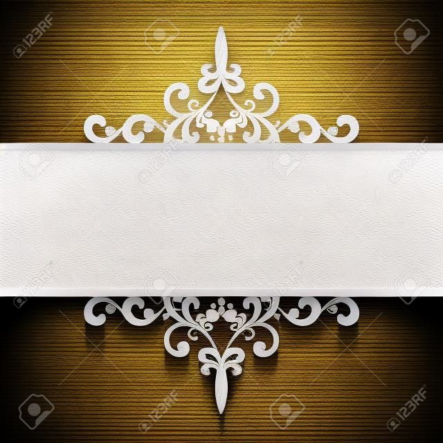 Abstract background with paper divider header ornamental frame