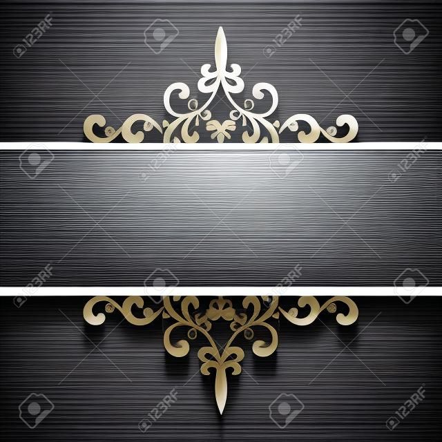 Abstract background with paper divider header ornamental frame