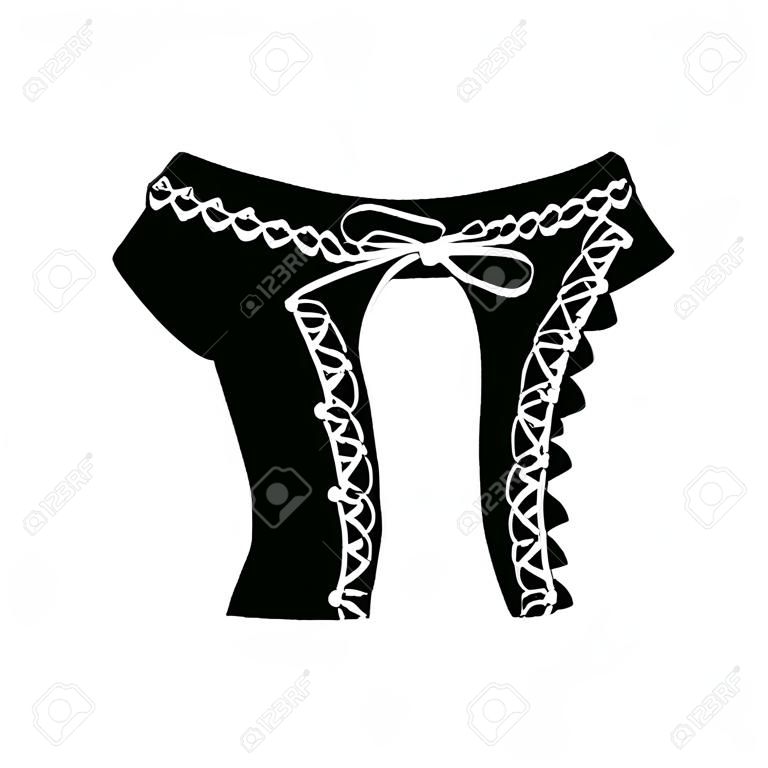 Objeto aislado del logo de mujer y ropa. Colección de mujer y símbolo de stock de desgaste para web.