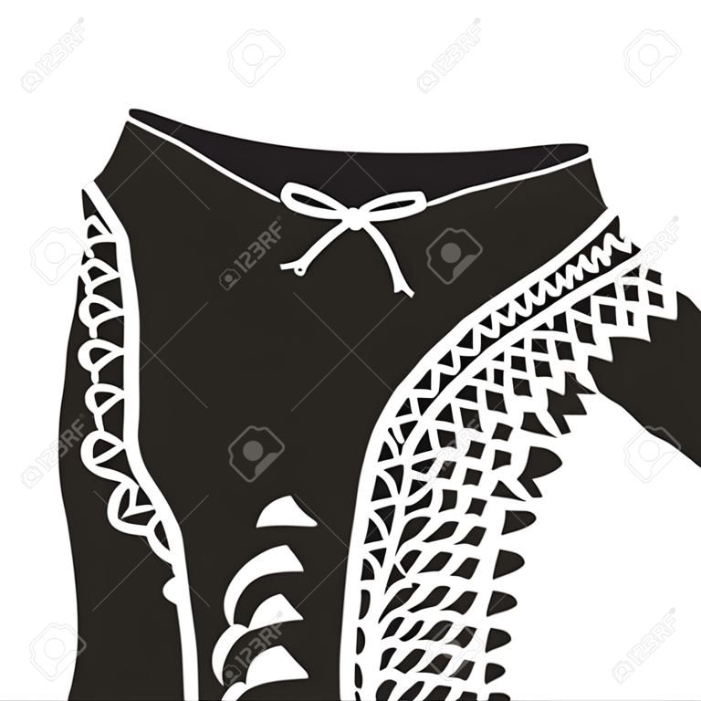 Oggetto isolato del logo donna e abbigliamento. Collezione di donna e indossare simbolo azionario per il web.