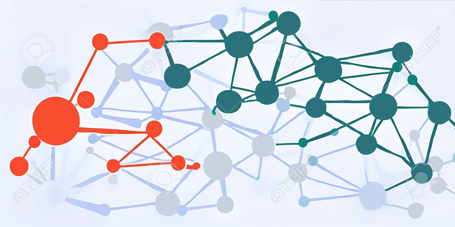 vector illustration of website horizontal  banner for centralization and decentralization in governing concept