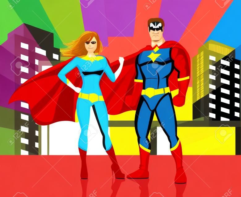 Superhelden vector illustratie