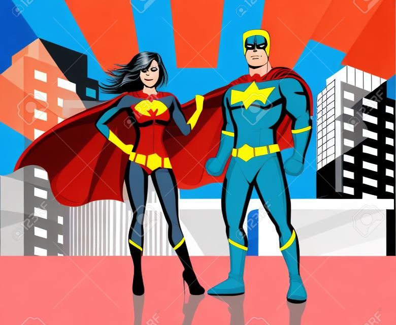 Superhelden Vektor-Illustration