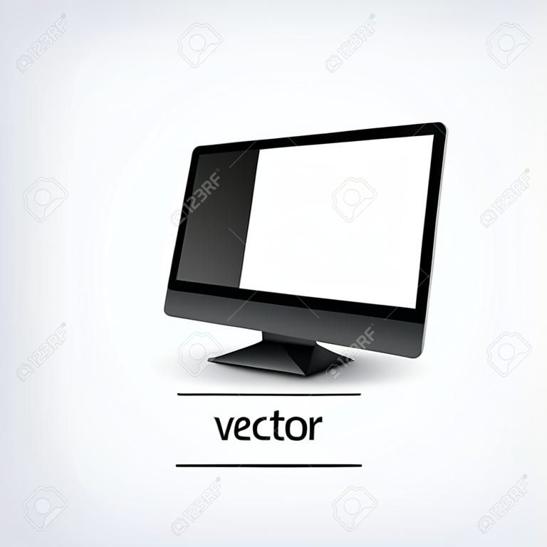 écran d'ordinateur, illustration vectorielle, concept graphique pour votre conception.