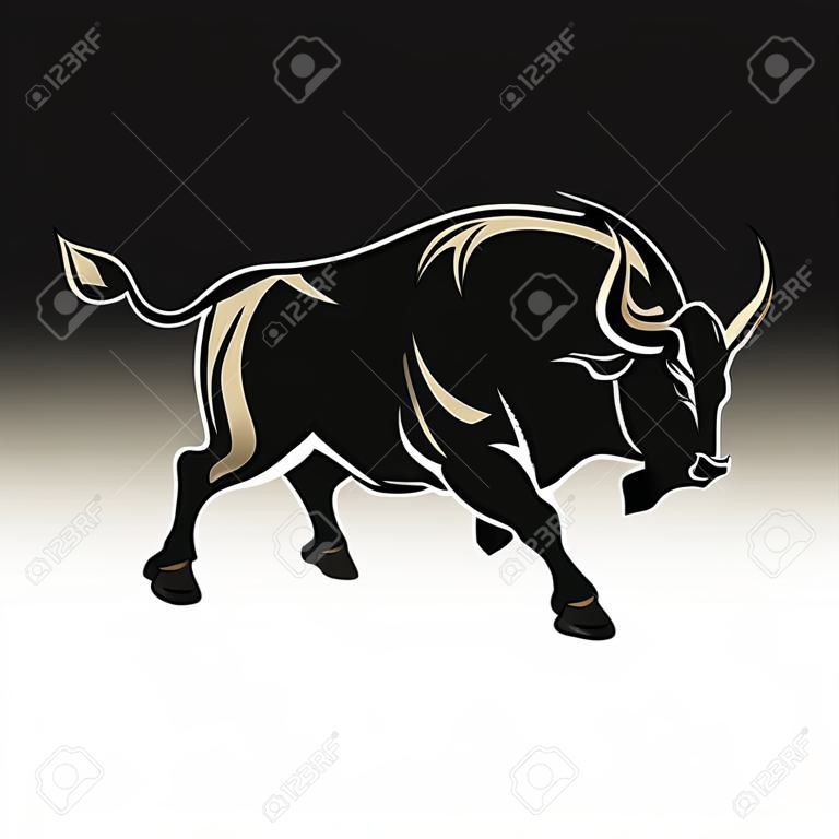 Angry bull vector