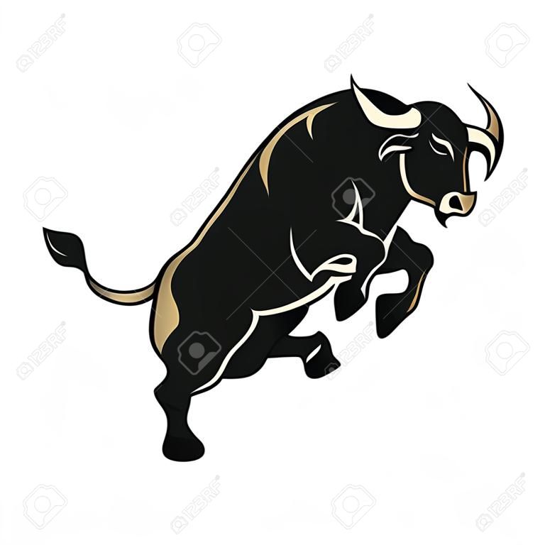 Angry bull vector
