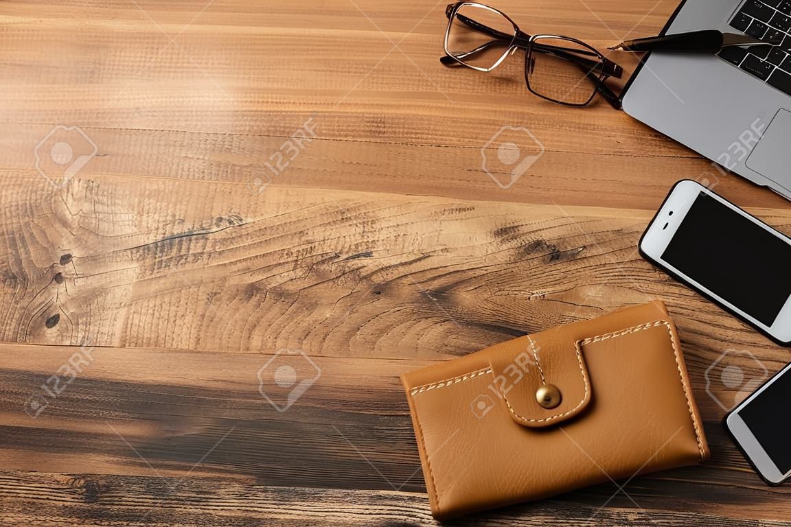 Wood Background Business Tools