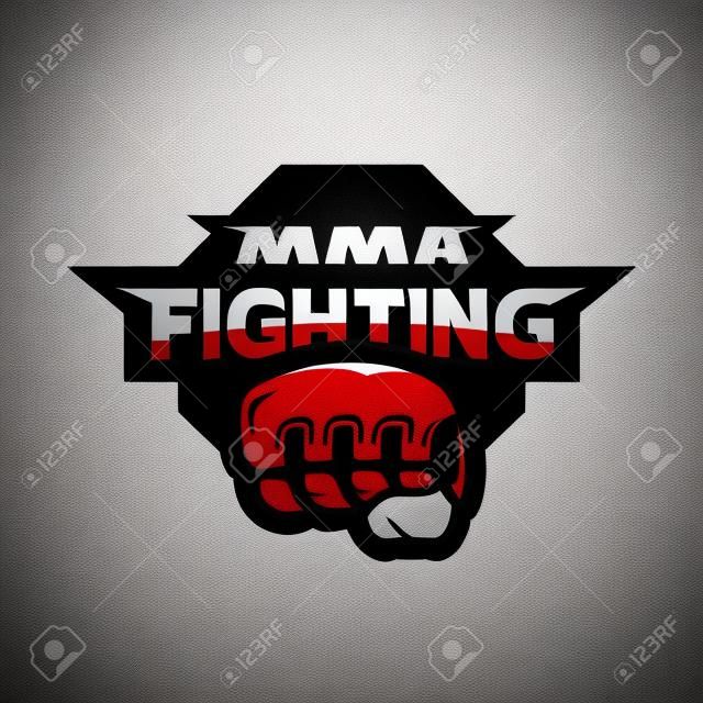 MMA mücadele logosu.