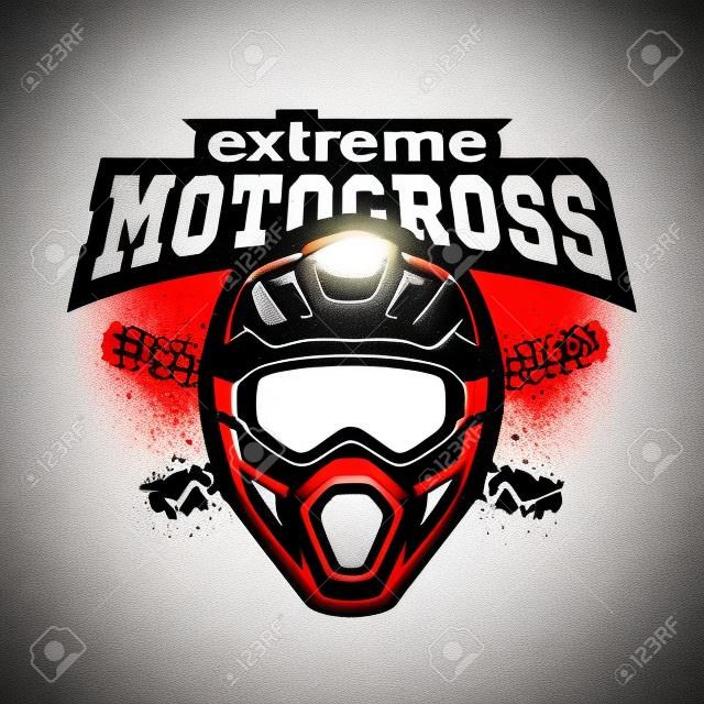 Ekstremalne logo motocross.