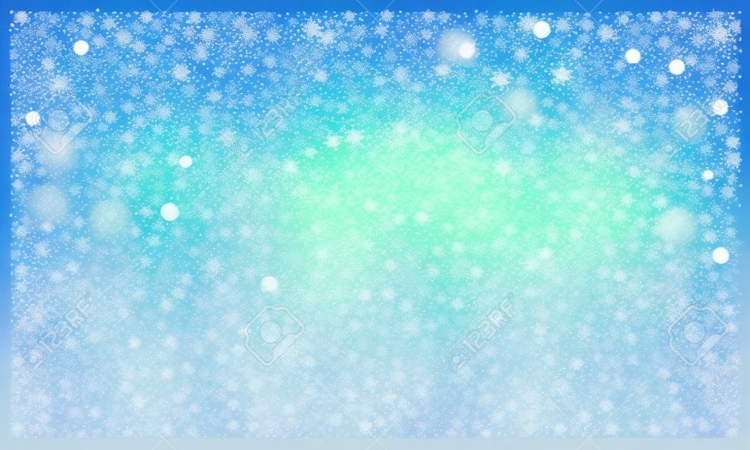 雪。ベクトル透明な雪の背景。クリスマスと新年の飾り