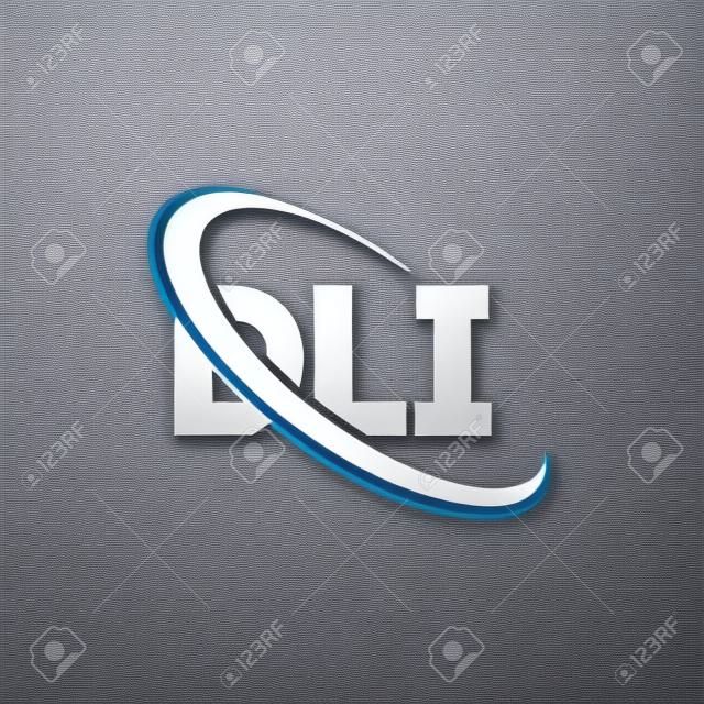 DLI logo. DLI letter. DLI letter logo design. Initials DLI logo linked with circle and uppercase monogram logo. DLI typography for technology, business and real estate brand.&#xD;
