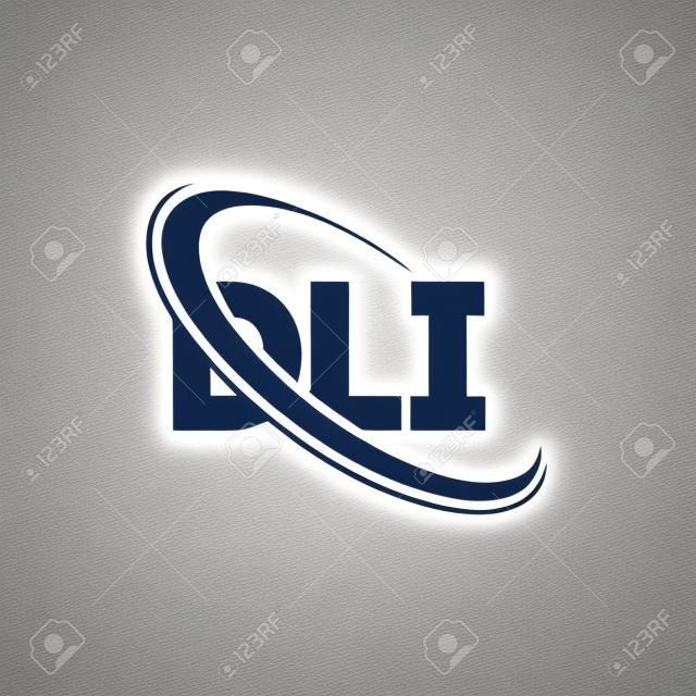 DLI logo. DLI letter. DLI letter logo design. Initials DLI logo linked with circle and uppercase monogram logo. DLI typography for technology, business and real estate brand.&#xD;
