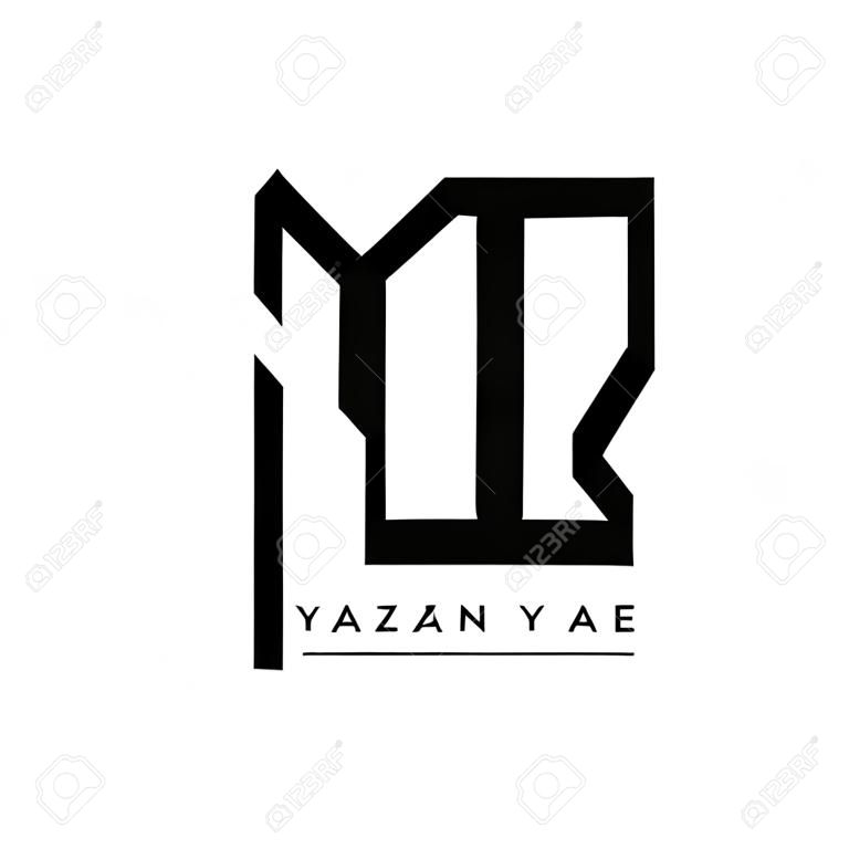 YAZ letter logo design with polygon shape. YAZ polygon and cube shape logo design. YAZ hexagon vector logo template white and black colors. YAZ monogram, business and real estate logo.