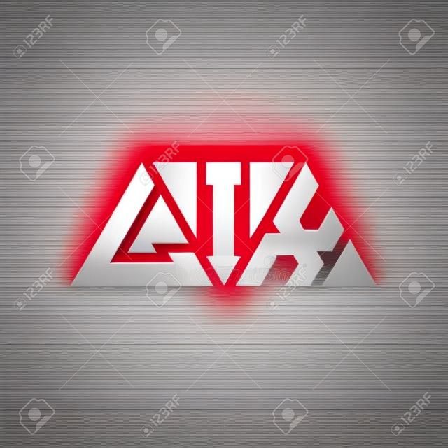 Diseño de logotipo de letra de triángulo Lix con forma de triángulo. monograma de diseño del logotipo del triángulo lix. plantilla de logotipo de vector de triángulo lix con color rojo. logotipo triangular lix logotipo simple, elegante y lujoso. lix