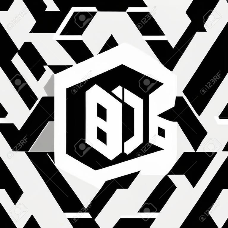 多角形のBbe文字ロゴデザイン。BBEポリゴンとキューブ形状のロゴデザイン。BBE六角形のベクター画像ロゴテンプレート白と黒の色。BBEモノグラム、ビジネス、不動産のロゴ。
