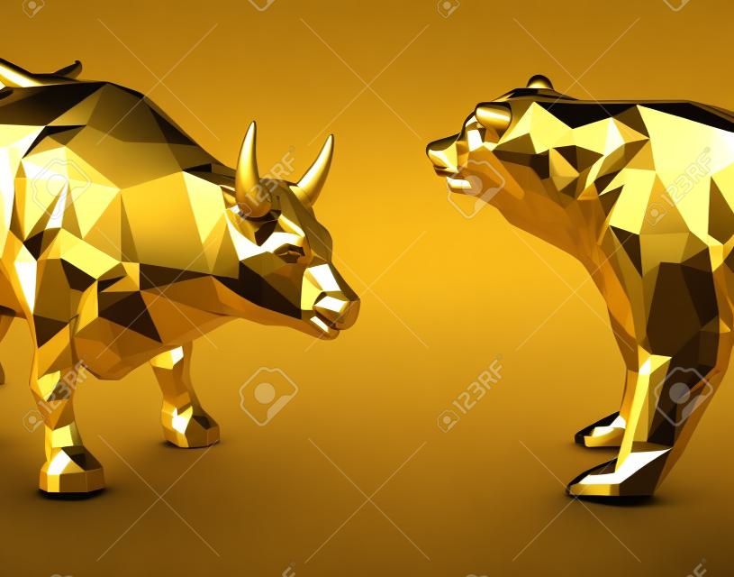 Проведите иллюстрацию золотого быка и головы медведя