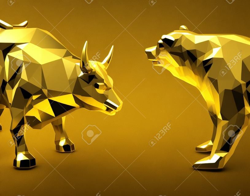 Проведите иллюстрацию золотого быка и головы медведя