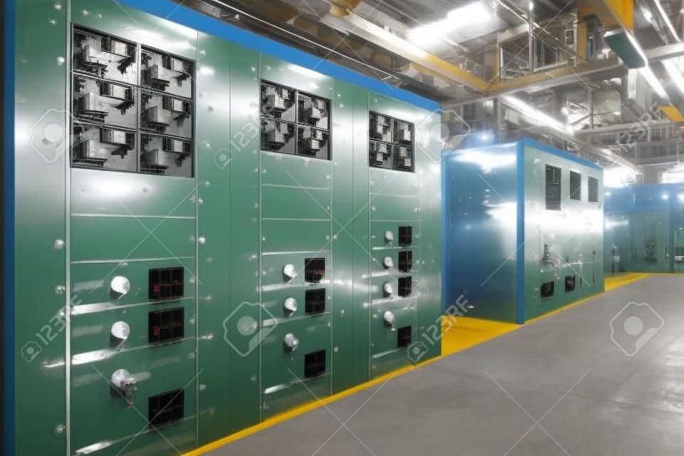 sala de control de la subestación eléctrica