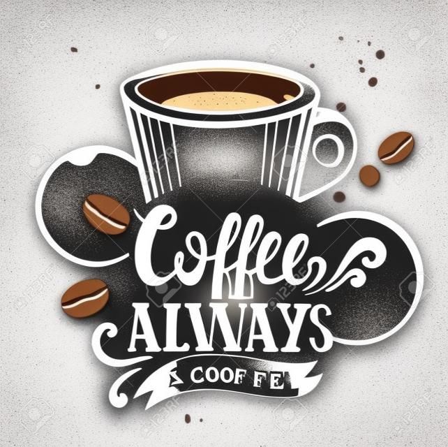 Меню кофе графический элемент для ресторана и кафе. Дизайн плаката с рисованной элементов в стиле каракули.