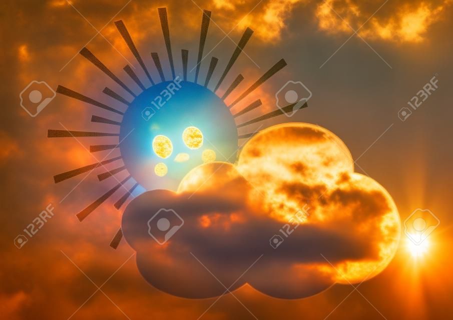 El sol y las nubes