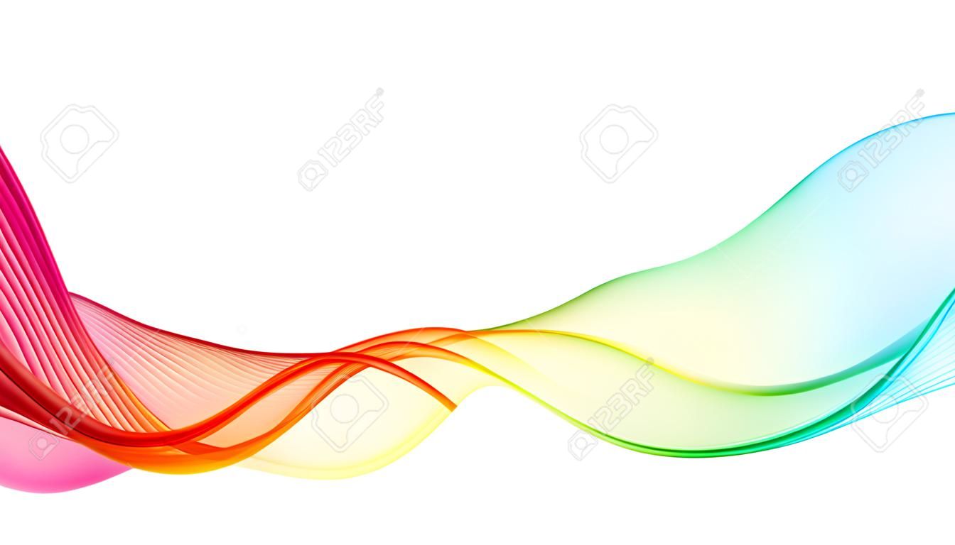 Abstract vector achtergrond met gladde kleur golf. Transparante golven lijnen