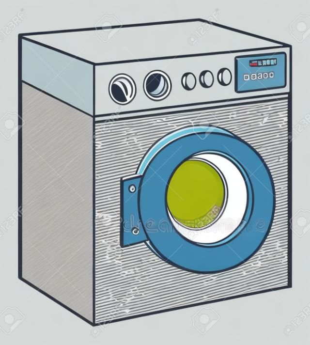 Waschmaschine, Vektor-Illustration