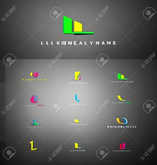 Business companies with the letter L created logo design