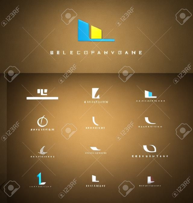 Business companies with the letter L created logo design