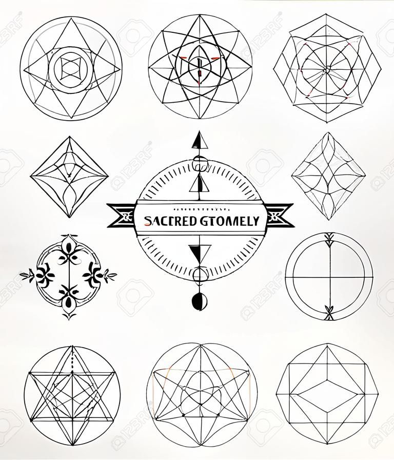Heilige Geometrie. Alchemie, Spiritualität Symbole