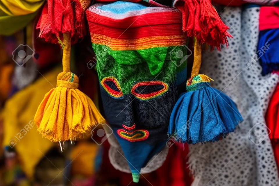 秘鲁美国南部市场彩色织物